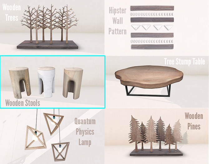 Hideki - Wooden Stools