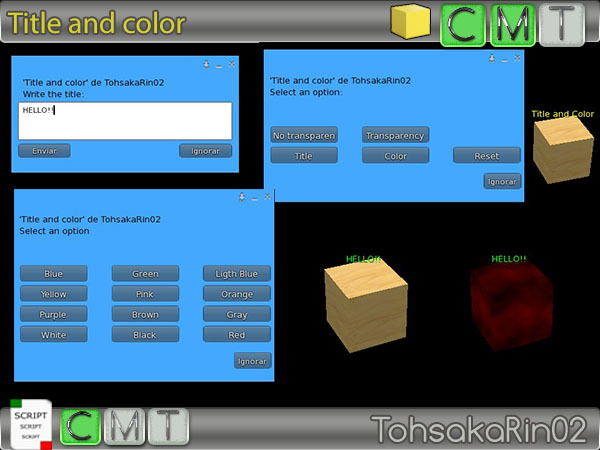 Make Text Float and Color
