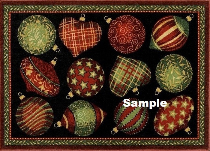 Christmas Ornaments Rug CMT