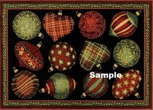 Christmas Ornaments Rug Texture CMT