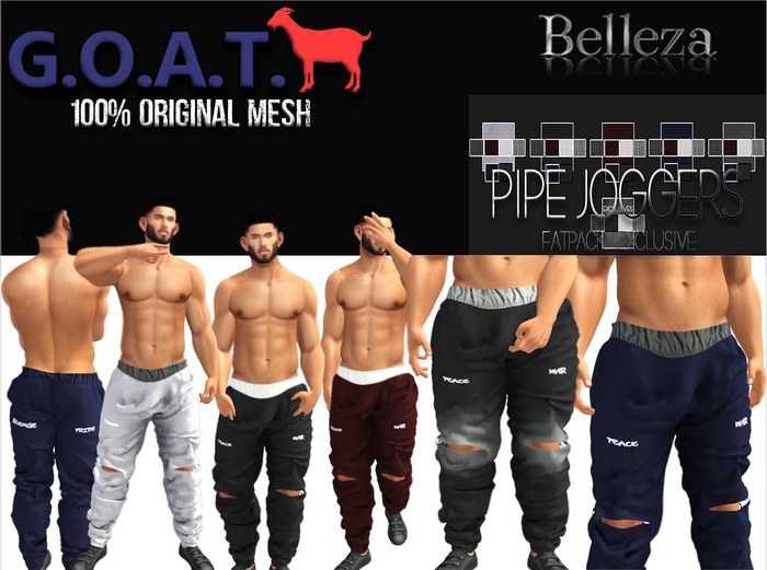 G.O.A.T. PIPE JOGGERS FATPACK - JAKE