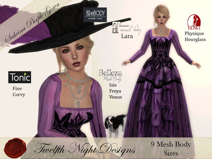 Sabrina Purple Gown