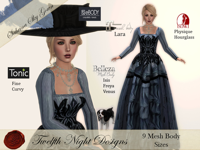 Sabrina Sky Gown