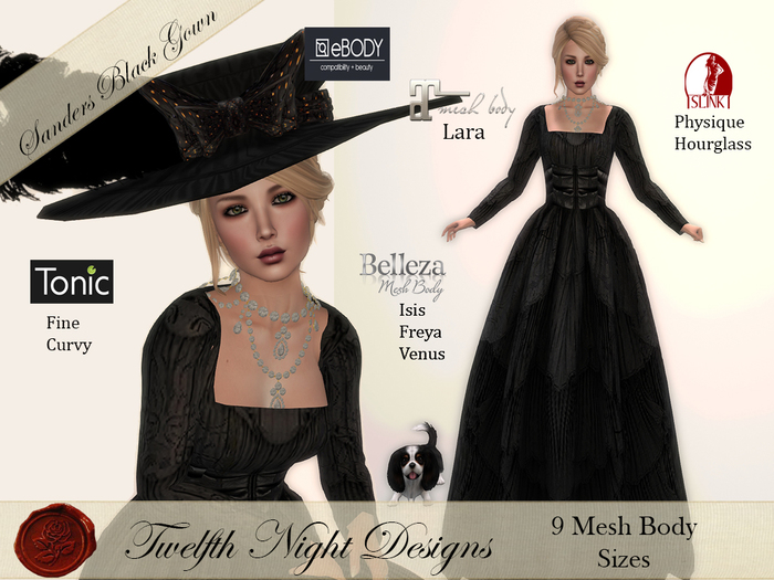 Sanders Black Gown