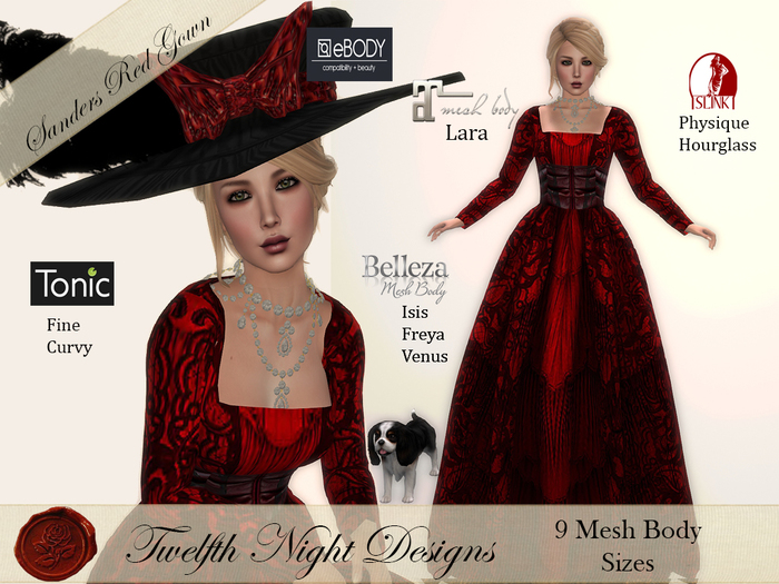 Sanders Red Gown