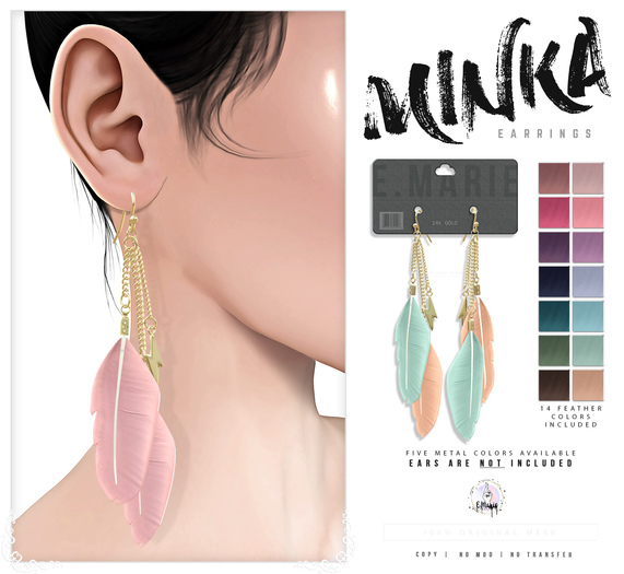 e.marie // Minka Earrings - Fatpack (wear to unpack)