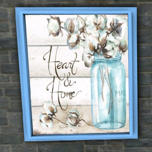 heart sweet home painting framed