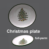 Christmas plate - full-perm