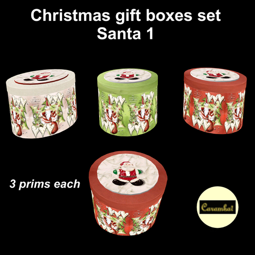 Christmas gift boxes set Santa 1
