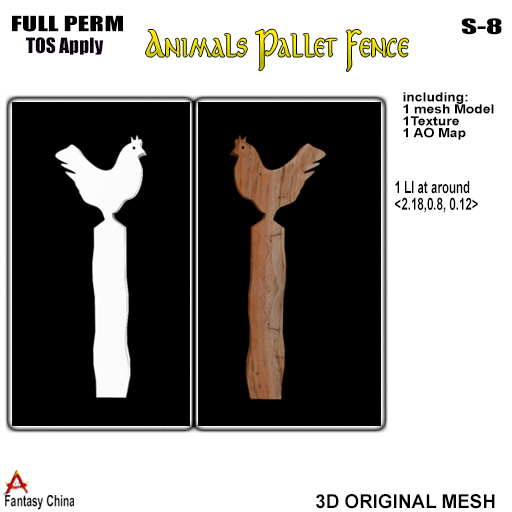 Full Perm Animals Pallet Fence