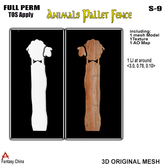 Full Perm Animals Pallet Fence