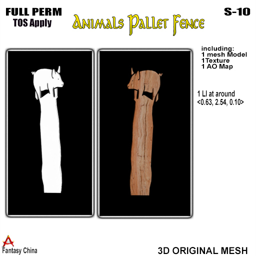 Full Perm Animals Pallet Fence