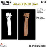 Full Perm Animals Pallet Fence