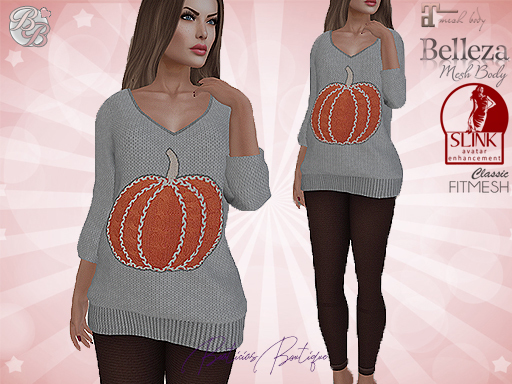 ♥ Fall Grey - Brown Pumpkin Outfit ♥
