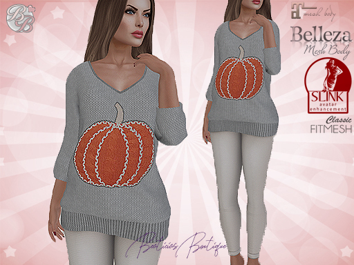 Grey - Beige Pumpkin Outfit