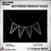 Full Perm Glittering Pennant Swag 