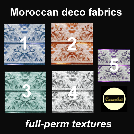Moroccan deco fabrics textures pack