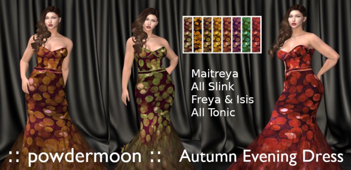 powdermoon - Autumn Evening Dress DEMO With HUD