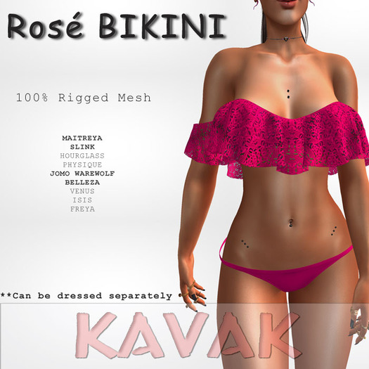 KAVAK - Rose Bikini PINK