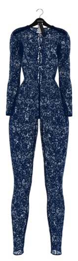 INDIGO - Aout Lace Catsuit In Navy