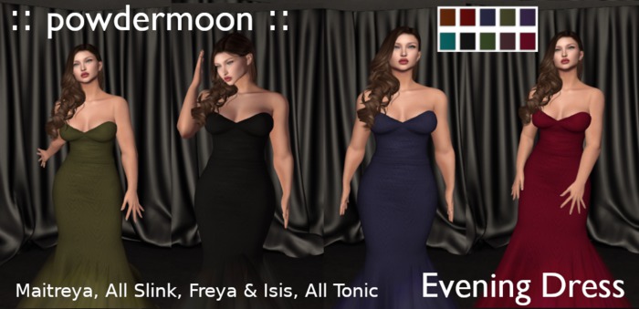 powdermoon - Evening Dress With HUD