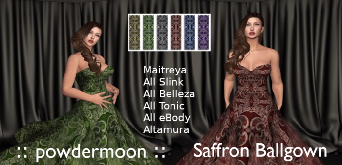 powdermoon - Saffron Gown With HUD