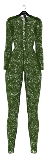 INDIGO - Aout Lace Catsuit In Moss
