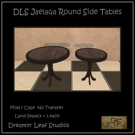 DLS Jaelaqa Round Side Tables Boxed