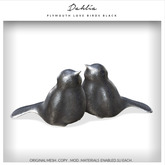 Dahlia - Plymouth - Love Birds - Black