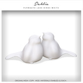 Dahlia - Plymouth - Love Birds - White
