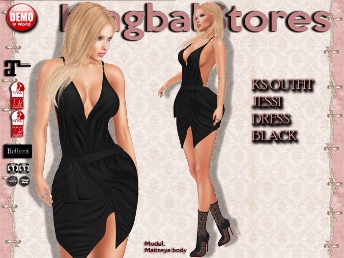 KS OUTFIT JESSI DRESS BLACK