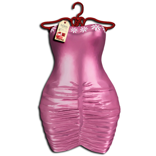 strapless open back dress Hue Dress 1 (Pink and Orange) – AKEMMA main image 0