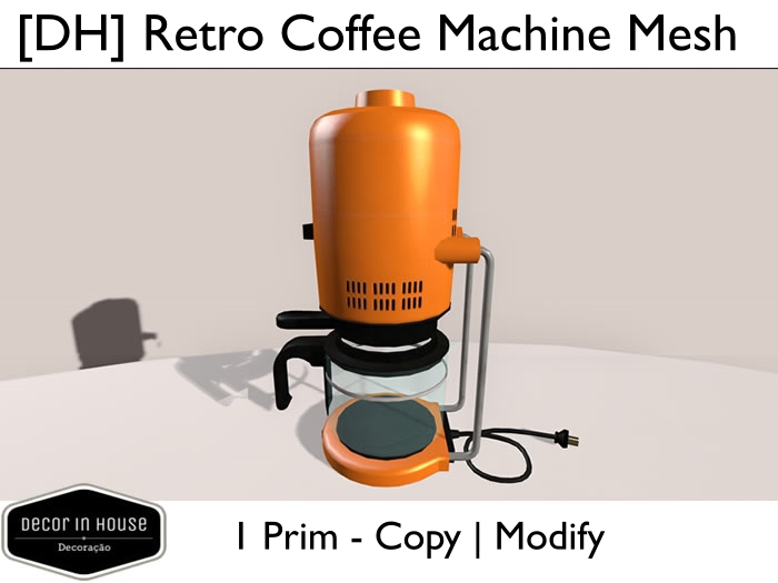 Retro Coffee Machine Mesh