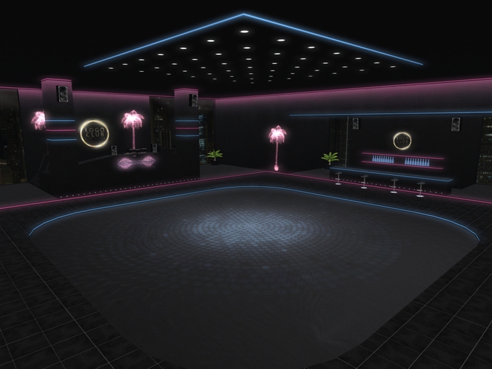 Z6 - Pink & Blue - Neon Lounge Disco Club - [ADHIR] - BOX