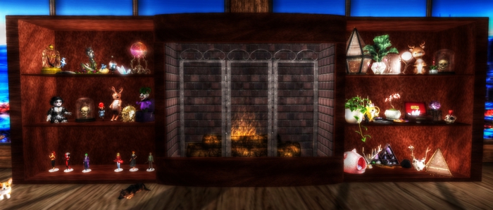 ::[KM]:: Triple Shelf Fireplace