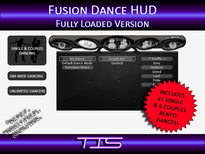 TIS Fusion Singles & Couples Dance HUD Pro Fully Loaded