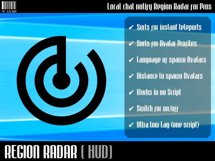 region radar HUD ( sim radar )