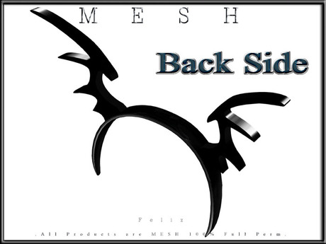 Second Life Marketplace - [Feliz] Bat Wings Headband - Mesh - Full Perm