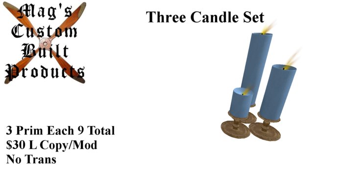 Tri Candle Arrangement