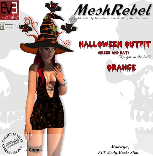 ;)Meshrebel(;Halloween Orange box( wear me)