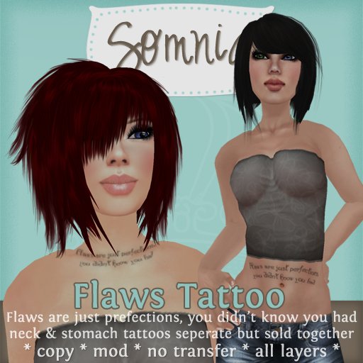 .: Somnia :. Flaws Tattoo {NECK & STOMACH} {BOXED}