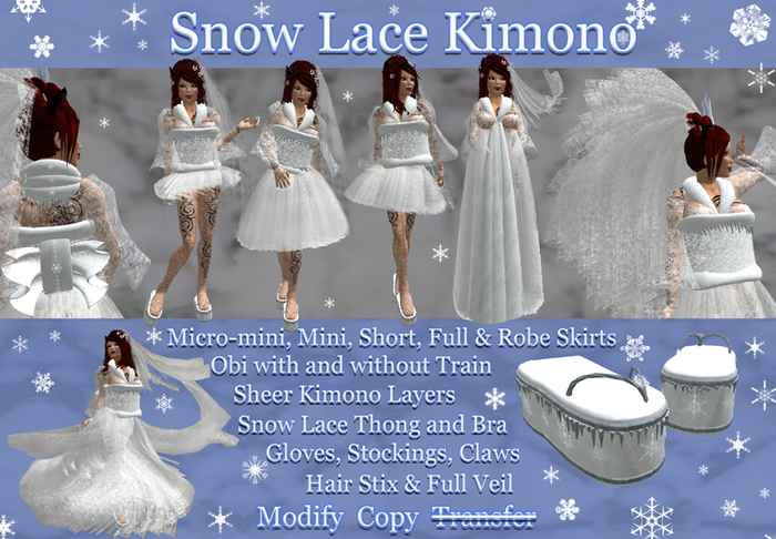 .:harmless INK:. Snow Lace Kimono