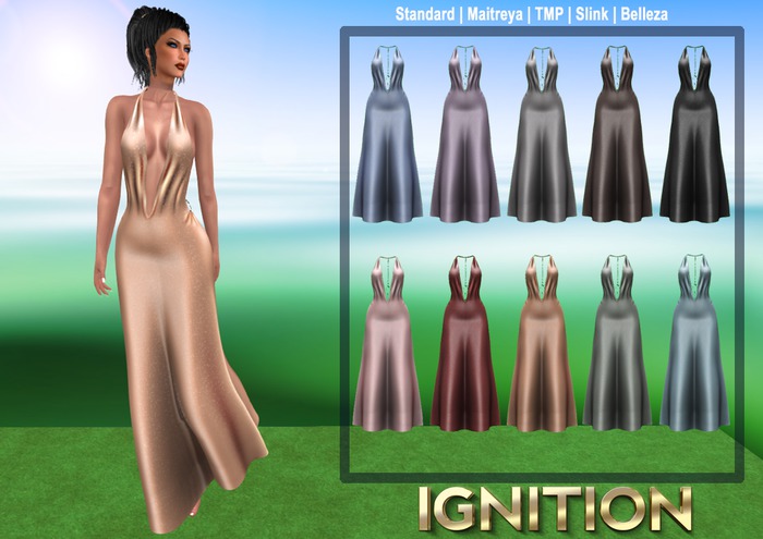 Ignition Anita Gown Solid