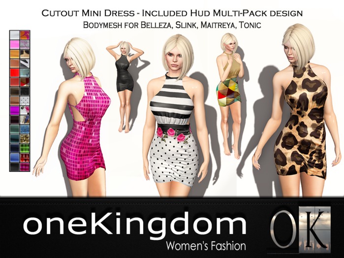 oneKingdom - Cutout Mini Dress - MULTI-PACK
