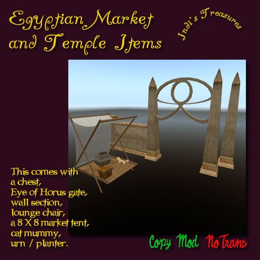 Egyptian Market and Temple Parts