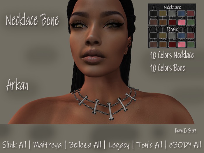 .::Arkan::. Necklace Bone + Fitmesh