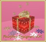 Christmas Glitter Gift Box