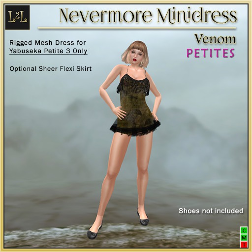 L2L Petite Nevermore Minidress, Venom