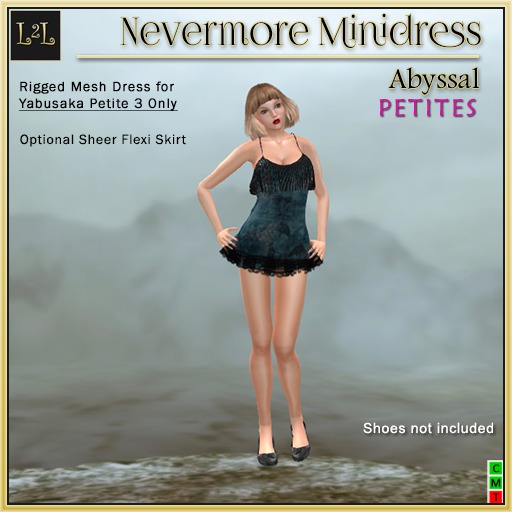 L2L Petite Nevermore Minidress, Abyssal