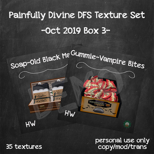 Painfully Divine DFS Texture Set October 2019 Box 3